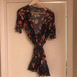 Zara Floral mini dress